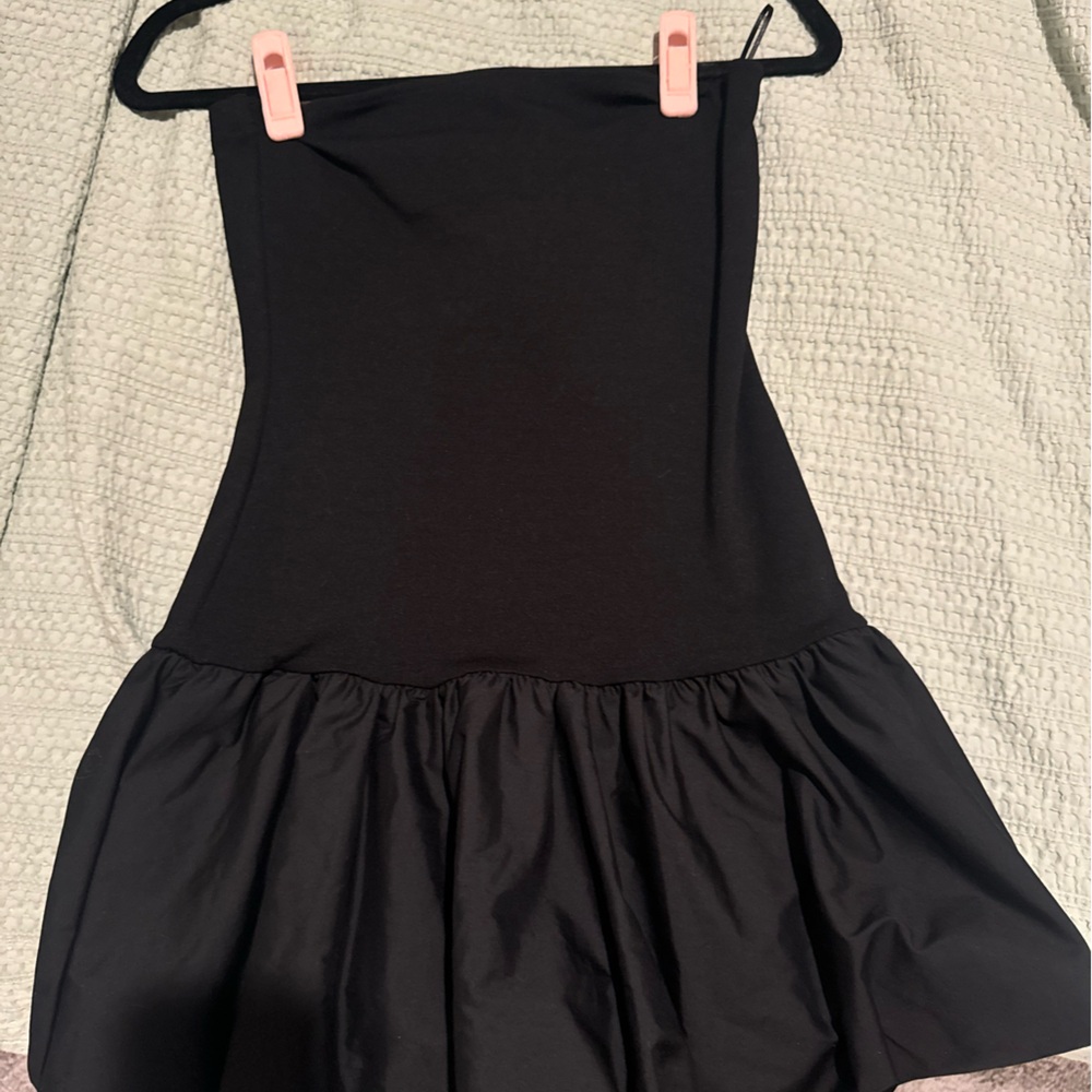 Black puffer dress